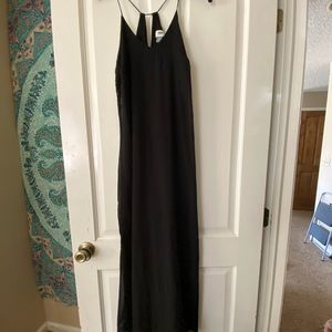 Black maxi dress